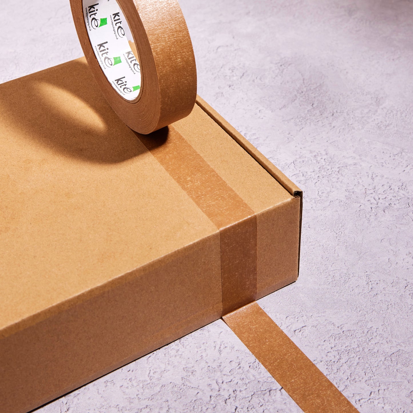 Thin Eco-Friendly Kraft Paper Tape Plain 24mm x 50m